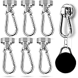 NTGRTY 6 Stück Magnethaken Extra Stark 20mm Durchmesser Neodym Magnet mit...