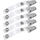 5 x WEBBOMB® Ausweishalter Befestigungsclips starker Krokodil-Clip Ausweisclip...