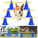 Agility Set Hunde,Steckhürdenset Hund,Hund Hürden,Kinder Agility Hürden...