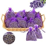 Zanfqvo Lavendel Duftsäckchen für Kleiderschrank - 20x Echter Getrocknetem...