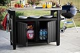 Koll Living Grilltisch/Beistelltisch XXL - Edelstahlplatte -...