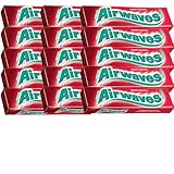 15 x 10 AIRWAVES Cherry Menthol Kaugummi Dragees - Ein Bundle von FISGUS® by...