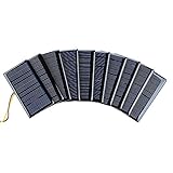 SUNYIMA 10 Stück 5V 60mA Mini Polykristalline Solarzellen Zellen 68mmx37mm für...