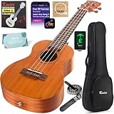 Kmise Konzert-Ukulele, Starter-Set, Mahagoni-Ukulele, 58,4 cm, für Anfänger,...