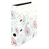 Herlitz Motivordner maX.file A4, 8cm, Motiv: Paisley White, 1 Stück