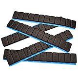 7 Auswuchtgewichte SCHWARZ 12x5g I Klebegewichte Stahlgewichte Kleberiegel 60g...