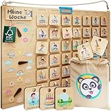 PANDABANDE® Premium Wochenplaner Kinder - 100% FSC®-zertifiziertes...