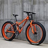 26 Zoll Mountainbike,21 Gang-Schaltung Erwachsene Fette Reifen Fahrrad,Rahmen...