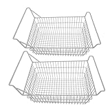 Gefrierkorb Set 2 - teilig, Drahtkorb mit Hoch - Tief Griffen, 50x24cm - Robuste...