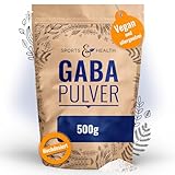 GABA Pulver - Gamma-Amino-Buttersäure Pulver 500g - Vegan - 100% Natürlich –...