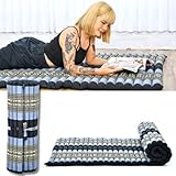 Leewadee Kapok Rollmatte – Handgefertigte Schlaf- & Relax Faltmatte aus...