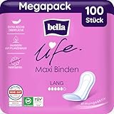 bella life Maxi Damenbinden Lang | dermatest: SEHR GUT | atmungsaktive Binden...