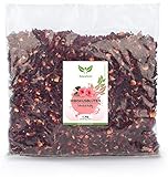 NaturaForte Hibiskusblüten getrocknet 1kg – Höchste Qualität, natürliche...