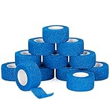 12 Rollen Fingerpflaster Selbsthaftende Bandage 2,5cm x 4,5m Selbstklebender...