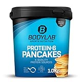 Protein Pancake Mix Bodylab24 Protein-6 Pancakes Neutral 1kg, Pfannkuchen Pulver...