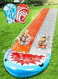 Sloosh 22,5ft/685,8cm Wasserrutsche mit 2 aufblasbaren Boards, doppelte...