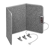 Mi-Heat Infrarot Schreibtischheizung Heizpaneel 260W | Standheizung für Büro...