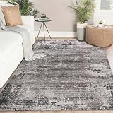 Famibay Teppich Wohnzimmer Waschbar Teppich Schlafzimmer Braun 160x230cm...