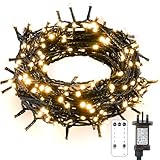 MAGGIFT LED Lichterkette Außen Strom, 20m 200 LED Lichterkette Weihnachtsbaum...