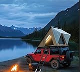 Dachzelt Hartschale Komfortables Dachzelt Campingzubehör für Van, SUV, LKW...
