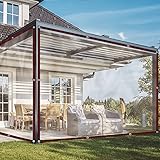 QOFLY Transparente Plane mit ösen,2X1M durchsichtige Plane, Plane...