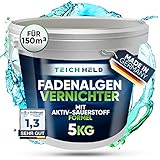 TeichHeld Fadenalgenvernichter teich [360° Schutz für Fische] 5kg Extra...