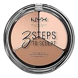 NYX Professional Makeup 3 Steps to Sculpt Face Sculpting Palette- Gesichts-Puder...