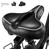 DAWAY C30i Übergroßer bequemer weicher Schaum gepolstert Fahrradsattel - Extra...