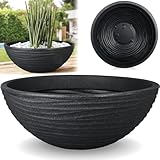Stimo Pflanzschale Ø 52cm rund Anthrazit Blumen Schale Pflanzkübel im...