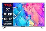 TCL 50C639 50 Zoll (126cm) QLED Fernseher, 4K UHD, Smart TV, Google TV, HDR...