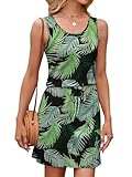StylSense Sommerkleid Damen Ärmellos Casual Minikleid Elegant Blumenkleid...
