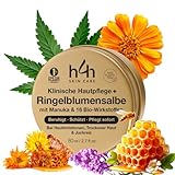 Bio Ringelblumensalbe Wundsalbe mit Manuka Honig & Propolis – Hochdosierte...