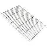 Edelstahl Grillrost eckig 54 x 34 cm rostfrei für Holzkohlegrill Gasgrill und...