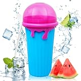 Slushy Maker, Apritsce 500 ml Slush Becher, Silikon Squeeze Slushy Becher mit 2...