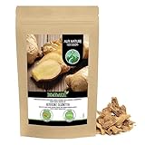 Ingwerwurzel geschnitten (1kg), Ingwer Tee, Ingwerstücke geschrotet, Ingwertee...