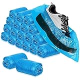 com-four® 200x Einweg Überziehschuhe 3g je Überzieher - Plastik...