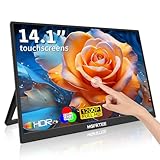 HGFRTEE Portable Touchscreen Monitor 14 Zoll,FHD 1200P IPS Display with...