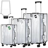 3 Stück Kofferhülle Kofferschutzhülle Transparente PVC Koffer Schutzhülle...