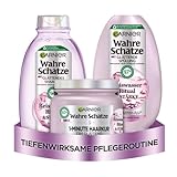 Garnier Wahre Schätze Glättendes Haarpflege-Set für mittellanges bis langes...