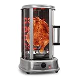oneConcept Kebap Master Dönergrill, Gyrosgrill mit Glasschiebetür,...