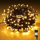 CHOIGN Lichterkette außen, 200 LED Lichterkette mit Stecker, 20M...