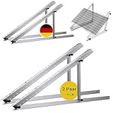 Solarmodul Halterung 114CM Photovoltaik Universal Solarmodul Winkel Einstellbar...