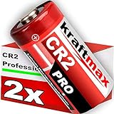 kraftmax 2er Pack CR2 Lithium Hochleistungs- Batterie für professionelle...