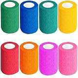 Selbstklebender Verband, 8 Rollen x 7,5cm x 4,5m Pflaster Rolle...