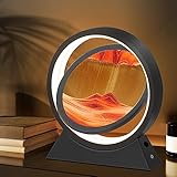Ulikey Sandbilder Zum Drehen, 3D Dynamische Sandbild mit Led Licht, 10 Zoll...