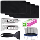 Vibbang Trampolin Reparaturset Sprungtuch, Quadratische Flicken, Rechteckiges...
