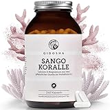QIDOSHA® Sango Meereskoralle Kapseln, 240 Stk/Glas, hochdosiert mit 660mg...