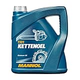 MANNOL Kettenöl 4L - Optimaler Verschleißschutz & Winterfest, für...