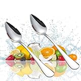 OUDQFCJ 2 PC Grapefruitlöffel, Kiwi Spoon, Mit Zacken, Kiwi, Grapefruitlöffel...