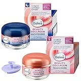 Balea 2er Set : Gesichtscreme Beauty Collagen LSF15, 50 ml + Nachtcreme Beauty...